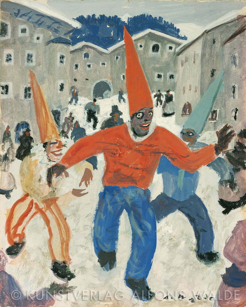 Masken im Schnee, 1926