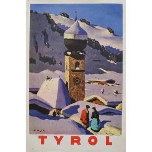 Antiquarischer Druck des Original Gemäldes von Alfons Walde