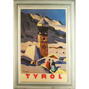 Antiquarischer Druck des Original Gemäldes von Alfons Walde