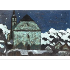 Klappkarte mit einem Motiv von Alfons Walde