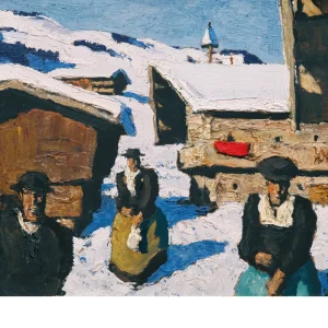 Klappkarte mit einem Motiv von Alfons Walde