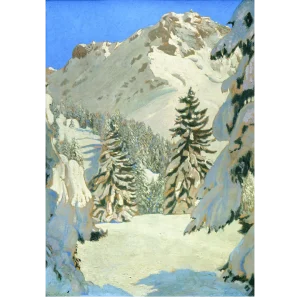 Klappkarte mit einem Motiv von Alfons Walde