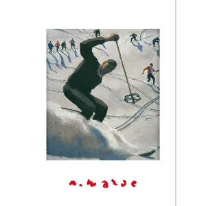 Billet, Klappkarte mit Motiv von Alfons Walde