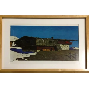 Gerahmter Kunstdruck mit einem Motiv von Alfons Walde