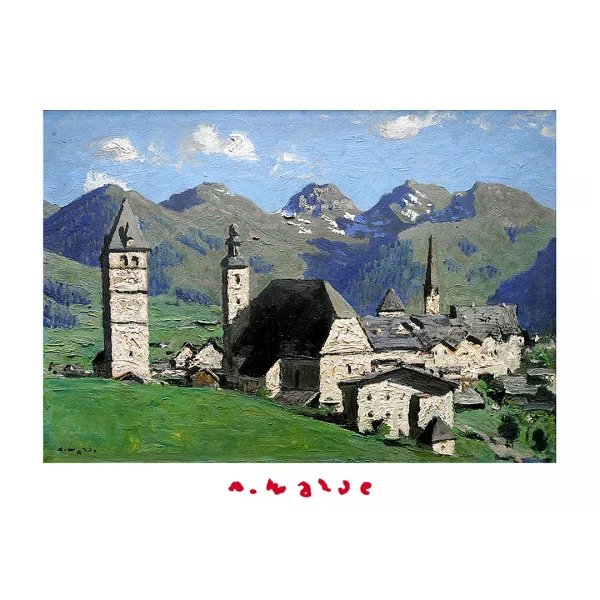 Postkarte mit Alfons Walde Motiv "Kitzbühel im Sommer"