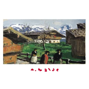 Ansichtskarte mit einem Motiv von Alfons Walde