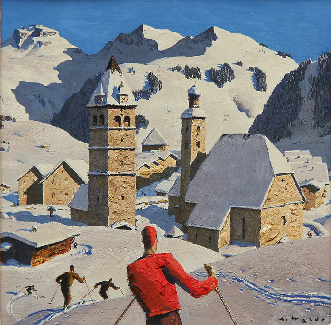 Originalwerk "Winter in Kitzbüehel"