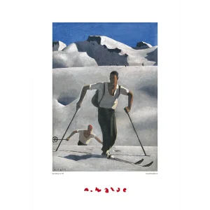 Plakat mit Alfons Walde Motiv "Der Aufstieg"