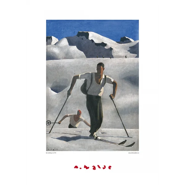Plakat mit Alfons Walde Motiv "Der Aufstieg"