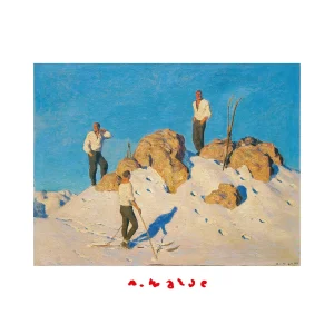Kunstdruck Alfons Walde-Gipfelrast am Pengelstein