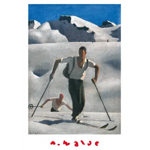 Postkarte mit Alfons Walde Motiv "Der Aufstieg"
