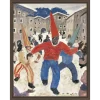 Die Faßnacht, Kunstdruck auf Leinwand, gerahmt mit Guggenheim Leiste