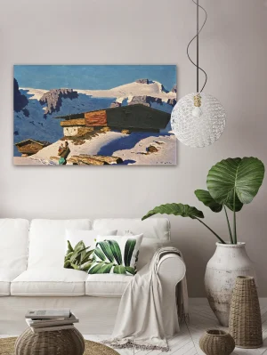 insamer Berghof / Solitary Farm custom made artprint on canvas