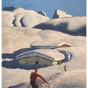 Kunstdruck mit einem Motiv von Alfons Walde