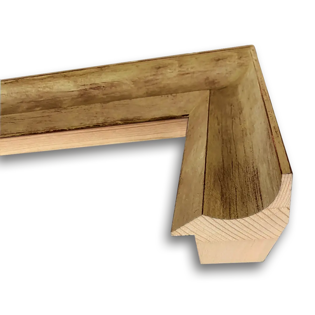 Original Alfons Walde Frame, 1.8in (4.5cm ) width, bronze colored - Image 2