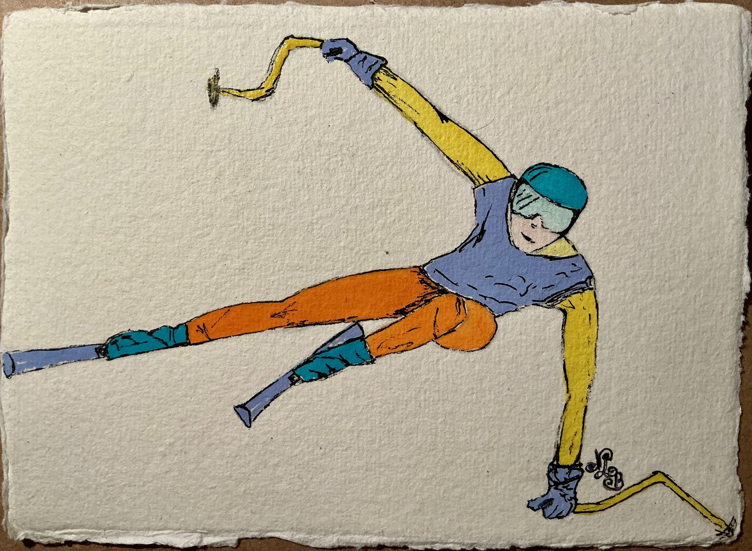 Postcard Skier